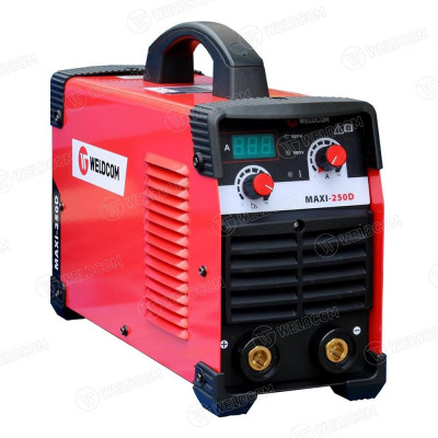 MÁY HÀN QUE ĐIỆN TỬ 1.6-4.0MM MAXI 250D WELDCOM (2 NGUỒN 220V VÀ 380V ) - HÀNG CHÍNH HÃNG