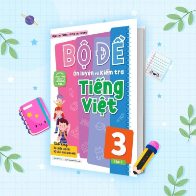 Sách - Bộ Đề Ôn Luyện Và Kiểm Tra Toán Và Tiếng Việt Lớp 3 - Combo 4 Cuốn - Megabook