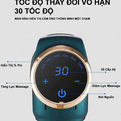 Máy Massage cầm tay 30 cấp độ cao cấp aYosun JENU – T9 ( Hàng Chính Hãng )