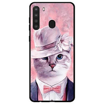 Ốp lưng dành cho Samsung Galaxy A21 mẫu Bà Mèo