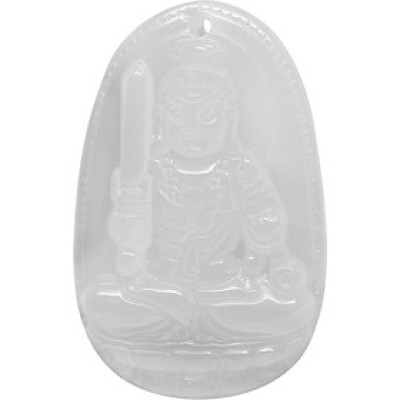 Mặt Dây Chuyền Bất Động Minh Vương Đá Mã Não Trắng Ngọc Quý Gemstones BDMVMNT