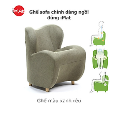 Ghế Sofa Chỉnh Dáng Ngồi Đúng iMat - Ghế ngồi chuẩn tư thế, giảm áp lực cột sống, dáng đẹp tự nhiên