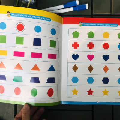 BỘ 4 cuốn làm toán không sợ sai- VỞ VIẾT XOÁ ĐƯỢC TẶNG KÈM 2 bút