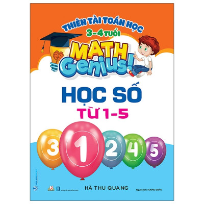 Combo Thiên Tài Toán Học Dành Cho Trẻ 3-4 Tuổi - 2 Cuốn - Hà Thu Quang - Vanlangbooks