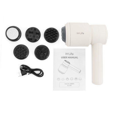 Máy massage H-Life toàn thân cầm tay - Nhỏ gọn, Nhựa ABS, 6 đầu massage H-Life - Cobihome