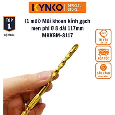 (HỘP 10 MŨI) MŨI KHOAN KÍNH - GẠCH MEN 4 CẠNH, CHÂN LỤC GIÁC MKKGM- 8117 đường kính phi 8mm