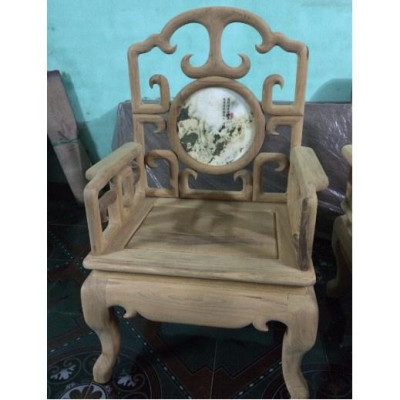 Bộ Bàn Ghế Giả Cổ Móc Mỏ Khảm Đá Gỗ Gụ