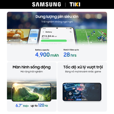 Điện Thoại Samsung Galaxy S25 FE (8/128GB), Concert Camera 50MP, Pin bền bỉ, Trợ thủ AI thông minh - Hàng chính hãng