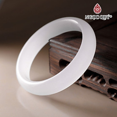 Vòng tay đá canxit nhám mệnh thổ, kim - Ngọc Qúy Gemstones