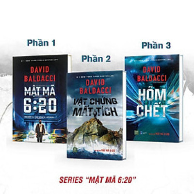 Sách - Mật Mã 6:20 + Vật Chứng Mất Tích + Hõm Chết - 1980 Books