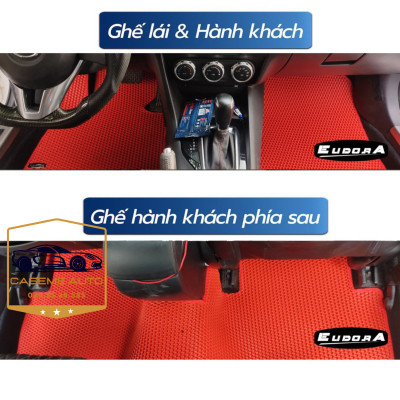 [CHEVROLET SPARK] Thảm Trải Sàn, Lót Sàn Ô Tô Cao Su Eudora CloudFoam Thiết Kế Theo Xe Dành Cho Xe CHEVROLET SPARK, Chống Nước, Không Mùi, Ngăn Bụi Bẩn, Dễ Vệ Sinh - Hàng Chính Hãng
