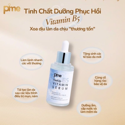 TINH CHẤT PHỤC HỒI VITAMIN B5 PIME FEEL UP SERUM 50G
