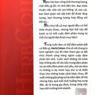 Bạn Có Thể Đàm Phán Bất Cứ Điều Gì