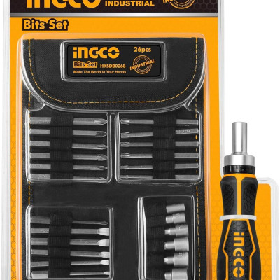 BỘ MŨI VÍT 26 CHI TIẾT INGCO HKSDB0268 - HÀNG CHÍNH HÃNG