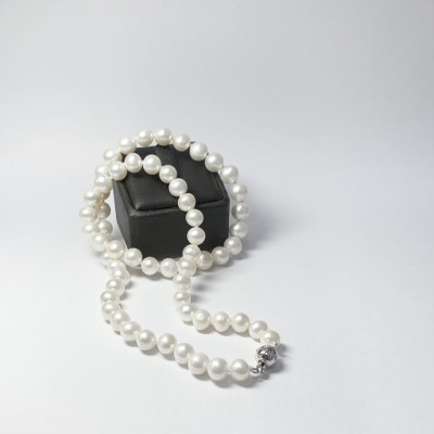 Chuỗi vòng cổ Ngọc Trai trắng nuôi nước ngọt kiểm định AIG_03