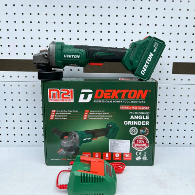 MÁY MÀI GÓC SỬ DỤNG PIN 21V (CHÂN PIN PHỔ THÔNG) 100mm DEKTON M21-AG100BTV - HÀNG CHÍNH HÃNG
