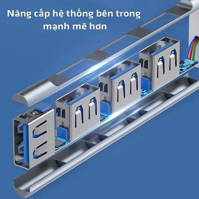 Bộ chuyển đổi TYPE-C sang USB 3.0, cáp chuyển đổi Type-c sang 4 cổng USB tốc độ cao - Hàng nhập khẩu