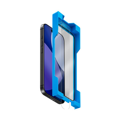 Miếng Dán Cường Lực Kèm Khung Dán UNIQ OPTIX VIVID EXOFIT 3D Trong Suốt/ Chống Nhìn Trộm cho iphone 17 pro/ 17 Pro max_ Hàng chính hãng