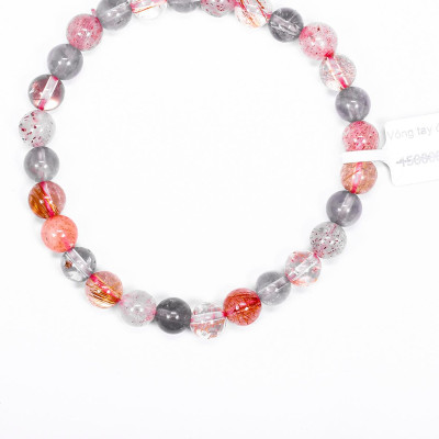 Vòng tay đá Super Seven size hạt 7mm - Ngọc Quý Gemstones