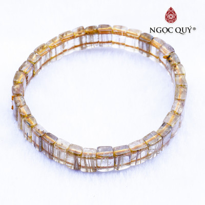 Vòng bản thạch anh tóc vàng mệnh thủy, kim - Ngọc Quý Gemstones