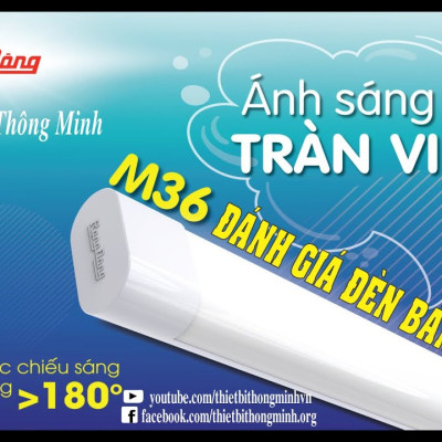 Đèn LED Rạng Đông 40W Model: BD M36L 120 40W  bán nguyệt tube dài 1m2  Hàng Chính hãng 