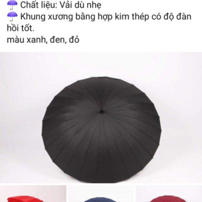 Ô cán dài trơn - 24 nan siêu chắc