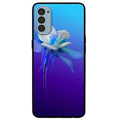 Ốp lưng dành cho Reno 4 mẫu Hoa Lan Xanh Trắng