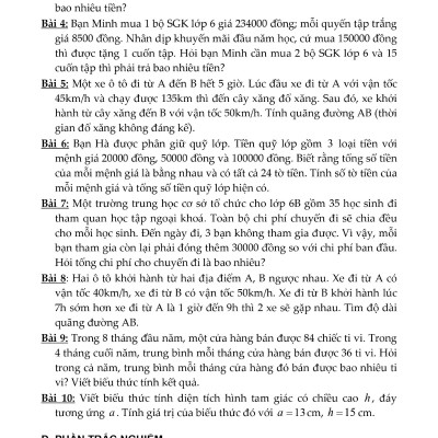 Phương Pháp Giải Các Dạng Toán Thực Tế 6 (Tài Liệu Dùng Chung Cho Các Bộ Sách) - KV