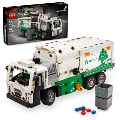 Đồ Chơi Lắp Ráp Xe Tải Rác Điện Mack LR - Mack LR Electric Garbage Truck - Lego Technic 42167 (503 Mảnh Ghép)