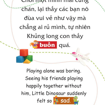 Truyện Tranh Song Ngữ Việt-Anh Cho Bé - Chân Thành Chia Sẻ, Vui Vẻ Bên Nhau - When You Share, You Have Great Joy