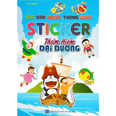 Sách - Bóc Dán Decal Thông Minh Sticker - Thám Hiểm Đại Dương - Hồng Ân