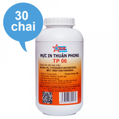 Bộ 30 Chai Mực đổ Thuận Phong TP06 dùng cho máy in Brother / Xerox - Hàng Chính Hãng