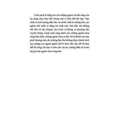 Sách - Khí Hậu Đang Biến Đổi Sao Chúng Ta Lại Không - Tân Việt Books