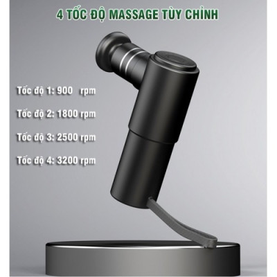 Máy massage cầm tay mini 4 đầu Mỹ Booster Pocket MINI