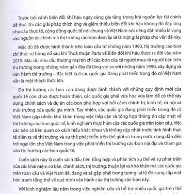Tín Chỉ Các Bon Trên Thế Giới Và Việt Nam - Từ Lí Thuyết Đến Thực Tiễn (Bìa cứng) 
