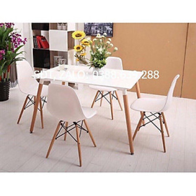 ( Chất Lượng ) Bộ bàn ăn 4 ghế eames