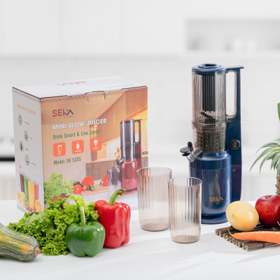 Máy Ép Chậm SEKA SK535S - Máy ép trái cây, hoa quả công nghệ Nhật Bản ép kiệt bã, giữ nguyên dưỡng chất - Hàng chính hãng (màu ngẫu nhiên)