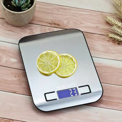 Cân tiểu ly 5kg Sokany SK-19026 màu bạc, chống nước, độ chính xác cao  - HÀNG CHÍNH HÃNG - DELIYA