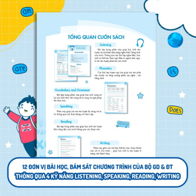 Sách Bổ trợ nâng cao 4 kỹ năng Tiếng Anh Nghe - Nói - Đọc - Viết 6 (MG)