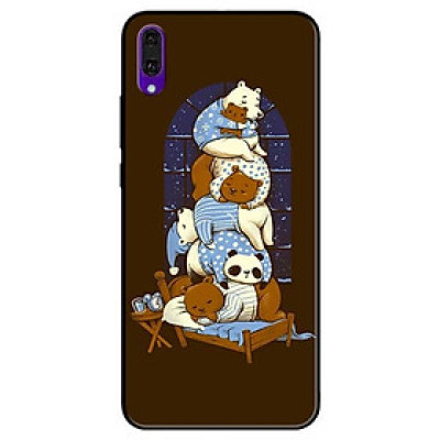 Ốp lưng dành cho Huawei Y7 Pro (2019) mẫu Gấu Xếp Chồng