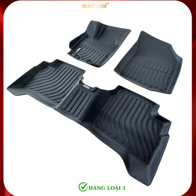 Thảm lót sàn xe ô tô Suzuki Swift 2019-nay (sd) Nhãn hiệu Macsim chất liệu nhựa TPE cao cấp màu đen