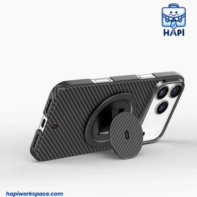 Hàng chính hãng WiWU Warriors Aramid Fiber 360° Rotation Magentic Ring Holder Wi-MW-008 nhỏ gọn, giữ vững điện thoại