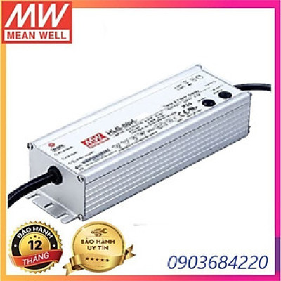 Nguồn LED Driver HLG-80H-24 Meanwell (81.6W 24V 3.4A), Hàng chính hãng