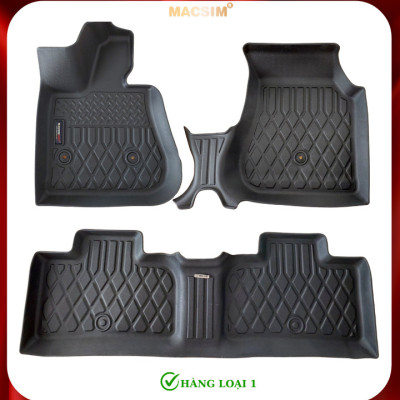 Thảm lót sàn xe ô tô Vinfast VF6 (sd) Nhãn hiệu Macsim chất liệu nhựa TPE cao cấp màu đen