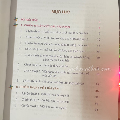 Sách Chiến thuật Viết văn tiểu học Tập 1