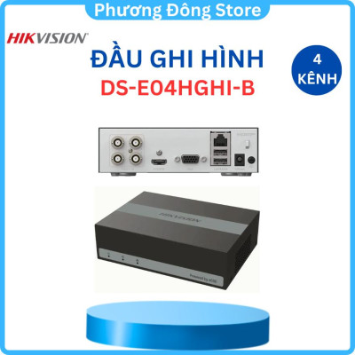 Đầu ghi hình HIKVISION 8 kênh / 4 kênh tích hợp SSD 330GB DS-E08HGHI-B ,.-Hàng chính hãng