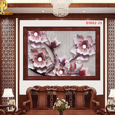 Tranh kính Hoa ngọc D1002 20 ( được chọn mẫu)