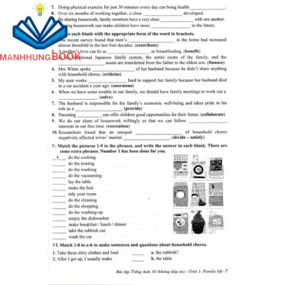 SÁCH - bài tập tiếng anh 10 - không đáp án (biên soạn theo chương trình gdpt mới)