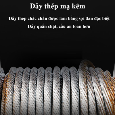 Bộ Tời Điện Kèm Rùa ABG PA600 (300/600Kg) 30 Mét - Giúp Máy Tời Treo Nâng Hạ Vật Nặng Dễ Dàng Trong Nhà Xưởng Công Nghiệp Và Đời Sống, Nâng Kéo Linh Hoạt, Hiệu Quả Cao - Hàng Chính Hãng