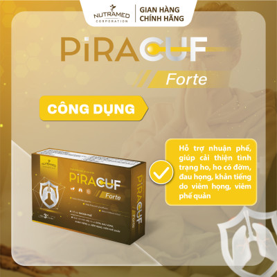 Viên uống Piracuf Forte hỗ trợ cho viêm đường hô hấp mãn tính (30 viên) - Nutramed